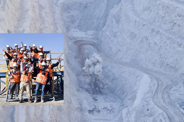 last blasting Chuquicamata